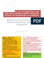 Pipe Size Calculation-Residential