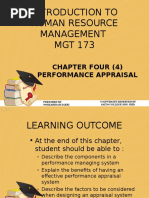 Chapter 4 Performance Appraisal