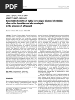 Sonoelectrochemistry at Highly Boron-Doped Diamond Electrodes: Silver Oxide Deposition and Electrocatalysis in The Presence of Ultrasound