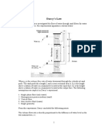 Darcy's Law: Input Manometer Output Manometer