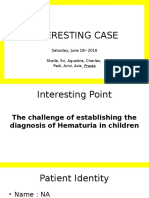 Interesting Case: Saturday, June 18 2016 Sheila, Sri, Agustina, Charles, Pedi, Arini, Avis, Prasta