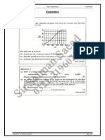 O Level Physics Topic 2 Kinematics