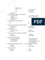 Chemical Technology Objective Questions