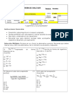 Evaluación de Logaritmos