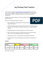 Multiplying Floating Point Numbers