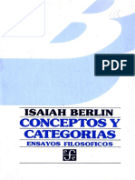 Berlin, Isaiah. Conceptos y Categorías