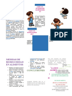 Triptico de Seguridad Alimentaria