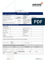 AEGIS Candidate Application Form