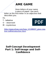 Self Concept Development