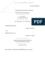 Francene McCloud v. HSBC Bank USA, NA, 11th Cir. (2015)