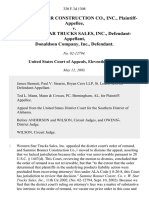 Sammie Bonner Construction Co. Inc. v. Western Star Trucks Sales, Inc., Donaldson Company, Inc., 330 F.3d 1308, 11th Cir. (2003)