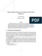 Time-Domain Numerical Solution of The Wave Equation: February 6, 2003