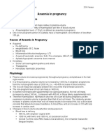 Anaemia in Pregnancy: Definition and Incidence