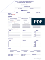 AHU Start-Up Form