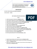 Strength of Materials Question Bank