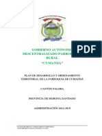 Plan de Ordenamiento Territorial Cumanda PDF