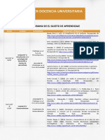 Cronograma El Sujeto de Aprendizaje