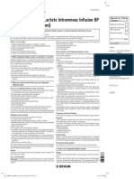 Compound Sodium Lactate Intravenous Infusion BP (Hartmann's Solution)