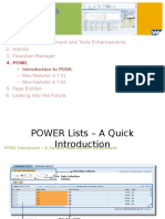 POWL Framework and Whats New