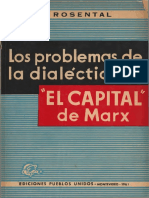 Rosental Los Problemas de La Dialéctica en El Capital de Marx