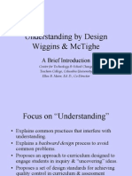 Understanding by Design Wiggins & Mctighe: A Brief Introduction