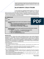 Thromboelastography (Teg) in Trauma