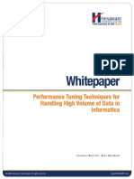 Performance Tuning Techniques For Handling High Volume of Data in Informatica