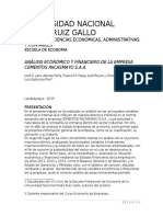 Análisis Económico y Financiero de La Empresa Cementos Pacasmayo S.A.A.