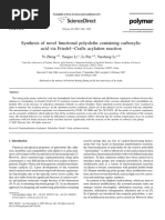 Synthesis of Novel Functional Polyolefin Containing Carboxylic Acid Via Friedelecrafts Acylation Reaction