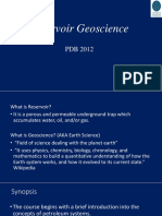 Lecture 1 - Fundamentals of Reservoir Geology