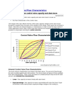 Control Valve Characteristics