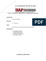 INFORME DE LABORATORIO: Reconocimiento de Bioelementos y Biomoléculas Orgánicas