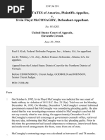 United States v. Irvin Floyd McConaghy, 23 F.3d 351, 11th Cir. (1994)