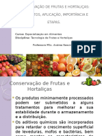 Conservacao de Frutas e Hortalicas Especializacao