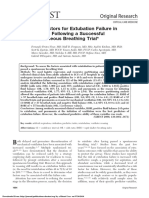 Chest: Risk Factors For Extubation Failure in Patients Following A Successful Spontaneous Breathing Trial