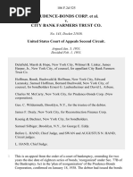 Prudence-Bonds Corp. v. City Bank Farmers Trust Co, 186 F.2d 525, 2d Cir. (1951)