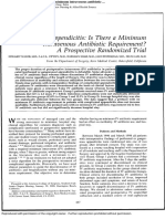 Complicated Appendicitis Is There A Minimum Intravenous Antibiotic Requirement A Prospective Randomized Trial