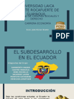 Subdesarrollo en El Ecuador