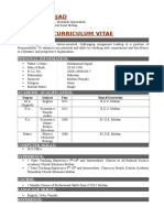 Roshan Sajjad Curriculum Vitae: Objective