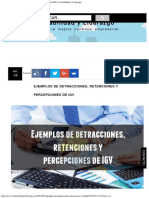 Ejemplos de Detracciones, Retenciones y Percepciones de IGV Contabilidad y Lid PDF