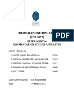 Sedimentation Studies Apparatus