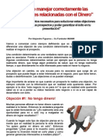 Como Manejar Con Exito Las Objeciones Del Dinero en Negocios Multinivel"