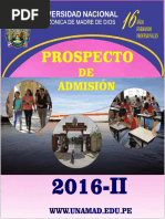 Prospecto 2016 II Unamad