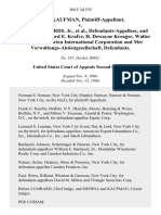 Albert Kaufman v. Walter M. Jeffords, Jr., and P. B. Garrett, Richard E. Krafve, H. Dewayne Kreager, Walter S. Ivancevic, Darien International Corporation and Met Verwaltungs-Aktiengesellschaft, 368 F.2d 539, 2d Cir. (1966)