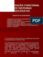 Biologia PPT - Organização Funcional Dos Sistemas Biológicos