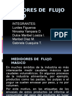 Medidores de Flujo Masico