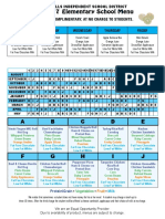 2016-2017 WFISD Elementary Menu