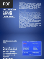 Sistema Operativo Instalacion