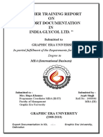 India Glycol LTD Arpit Singh Final Report