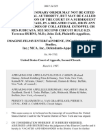 Terrence Burns, M.D. John Zoll v. Imagine Films Entertainment, Inc. Universal City Studies, Inc. McA Inc., 108 F.3d 329, 2d Cir. (1997)